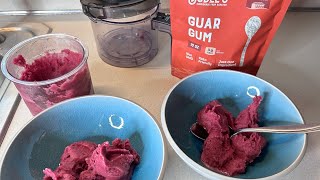 Ninja Creami Recipes Grape juice sorbet with guar gum ninjacreami ninjacreamirecipe [upl. by Noak]