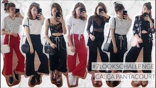 7LooksChallenge 7 looks com pantacourt   How to style cropped pants   YASMIM FASSBINDER [upl. by Eanil]