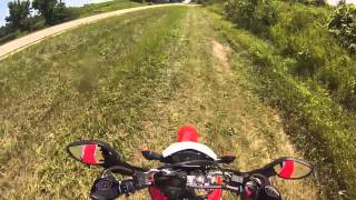 CRF250L Overshooting ditch [upl. by Ahsart361]