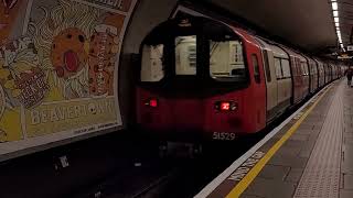 London Underground 1995TS departing Tooting Broadway station  24th July 2023 [upl. by Naillimxam997]