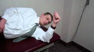 Sleeper internal rotation stretch Huntington Physical Therapy HPT 25703 [upl. by Khalil]