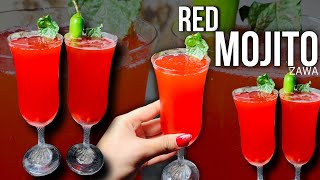 Red Mojito Refreshing Drink Mocktail  ZAWA [upl. by Atiuqaj155]