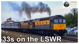 Class 33s on the LSWR [upl. by Disario]