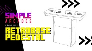 How to Assemble our Pedestal Stand for all RETROBASE Tabletop Arcades  Simple Arcades [upl. by Phene]