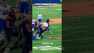 State championship game ends on crazy play 😳🤯football fridaynightlights sports [upl. by Nivrek979]