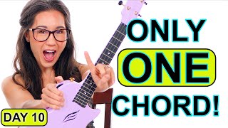 3 Beginner Ukulele Campfire Songs with just ONE chord Free Song Sheets and Full Play Along Tracks [upl. by Ahseiyt]