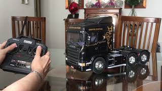 Tamiya SCANIA R620 com GT Power amp Futaba 4YWD [upl. by Ivo434]