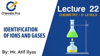 Chemistry Lec 22  Identification of Ions and Gases  O Levels Pro [upl. by Agripina]