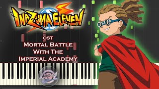 Inazuma Eleven OST  Mortal Battle With The Imperial Academy  Synthesia Piano Cover  Tutorial [upl. by Limak]