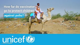 Health worker treks up to 72 hours to vaccinate children  UNICEF [upl. by Hayarahs]