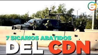 La Tropa del Infierno del CDN se quottopóquot con Militares Tamaulipas [upl. by Aihseuqal132]