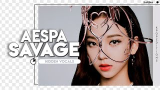 Aespa 에스파 – Savage  Hidden Vocals Harmonies amp Adlibs [upl. by Sinnej]