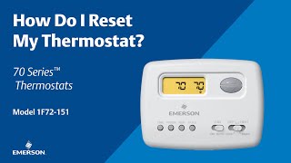 70 Series  1F72151  How Do I Reset My Thermostat [upl. by Christian981]