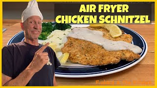 AIR FRYER CHICKEN SCHNITZEL  Richard in the kitchen [upl. by Nylrak129]