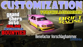 Benefactor Vorschlaghammer Customization Drift Racing Car  Bottom Dollar Bounties  GTA Online [upl. by Yelnet26]