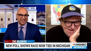 Michael Moore quotIm not afraid of Donald Trumpquot  MSNBC with Ali Velshi July 28 2024 [upl. by Aihsele]