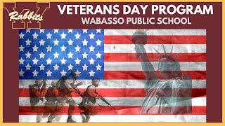 WABASSO PUBLIC SCHOOL VETERANS DAY PROGRAM  2023 [upl. by Drauode]