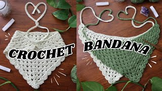 Easy Crochet Granny Bandana UPDATED [upl. by Nomolas78]