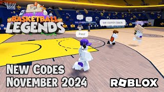 Roblox Basketball Legends New Codes November 2024 [upl. by Slerahc586]