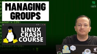 Linux Crash Course  Managing Groups [upl. by Abagail]