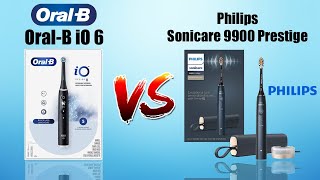 Oral B iO 6 vs Philips Sonicare 9900 Prestige Comparison [upl. by Calida]