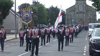 Lisnagrot Accordion Band  Kilrea Orange Service 2023 4 [upl. by Htebazila]