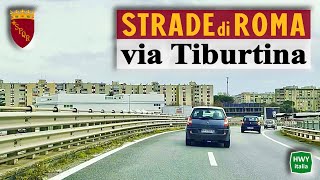 Strade di ROMA  via Tiburtina  GRA  Stazione Termini [upl. by Earehc]