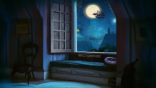 Dreaming of Neverland Oldies music playing in another room open window night ambience ASMR [upl. by Fenner]