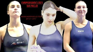 Womens Diving  European Games 2023 10m Prelim  Highlights selected by 3×8TV  sports [upl. by Natelson349]