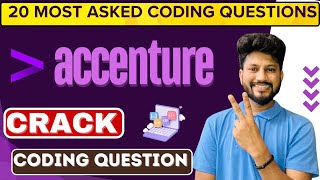 Accenture coding questions 2024  Most Asked Coding Questions in Accenture [upl. by Ahtiek846]