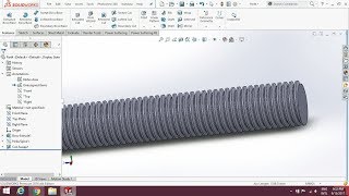 How to make external metric thread in Solidworks properly in 5 mintues  SOLIDWORKS Tutorial 1080p [upl. by Afatsuom53]