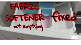 HOW TO FIXED WASHING MACHINE FABRIC SOFTENER DISPENSER NOT EMPTYING [upl. by Remot310]