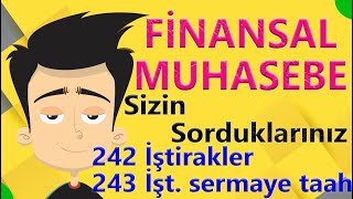 FİNANSAL MUHASEBE 242 İştirakler hs [upl. by Adelric]