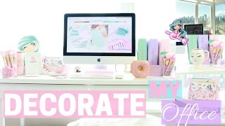 DECORATE MY OFFICE WITH ME📖💕 SLMissGlam [upl. by Fry]