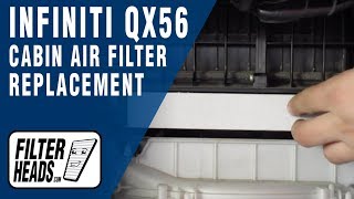 How to Replace Cabin Air Filter 2011 Infiniti QX56  AQ1119 [upl. by Lorrin]