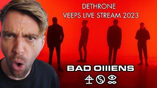 quotUK Drummer REACTS to BAD OMENS  Dethrone VEEPS LIVE STREAM 2023 REACTIONquot [upl. by Andrea]