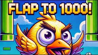 Flap to 1000 Watch Me Conquer Flappy Bird LIVE Gaming Challenge LiveStream [upl. by Aivax]