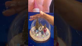 Look inside my Snow Globe christmas diychristmasdecorations [upl. by Ninahs]