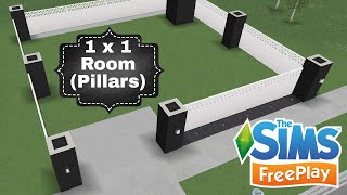 1x1 Room Pillars Lshaped room update THE SIMS FREEPLAY 2021 [upl. by Irish]