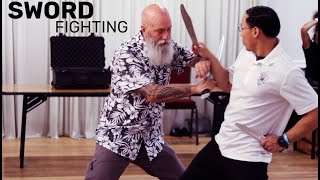 Sword Fighting Bahala Na Filipino Martial Arts With Kirk McCune [upl. by Inamik]