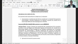 Invitación Vigésima Primera Sesión Extraordinaria del Pleno del CES [upl. by Ejrog]