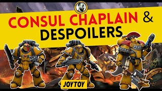 Imperial Fists Chaplain Consul and Despoilers warhammer joytoy 30k collectibles actionfigures [upl. by Ahsirtak94]