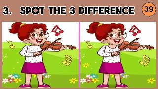 Spot The 3 Differences  Only Genius Can Find All Differences  1 [upl. by Tsiuqram]