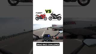 CBR 250 VS Bajaj Pulsar NS 400 drag race🔥 😱automobile motovlog pulsur [upl. by Yoho]