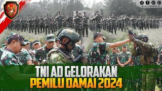 TNI AD Gelorakan Pemilu Damai 2024  Kartika Channel [upl. by Htennaj]