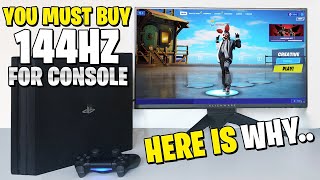 Why You MUST Buy A 144Hz Monitor For Console In 2020 Fortnite Chapter 2 PS4  Xbox [upl. by Furtek131]