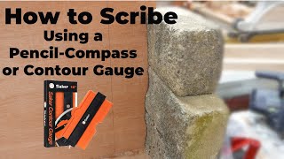 How to Scribe using Pencil Compass and a Saker Contour Gauge Scribing 101 [upl. by Lonna]