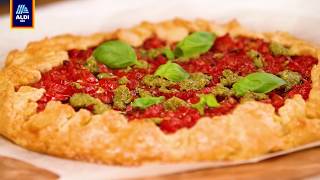 Rezept quotGalette mit Tomaten und Pestoquot [upl. by Stanly]