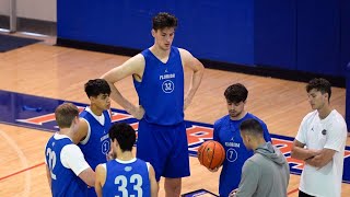 At 7 feet 9 inches Olivier Rioux is the worlds tallest teen and an intriguing basketball project [upl. by Beaumont654]