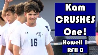 Howell 1 RumsonFair Haven 0  HS Boys Soccer  Kam Brown Goal [upl. by Kurt486]